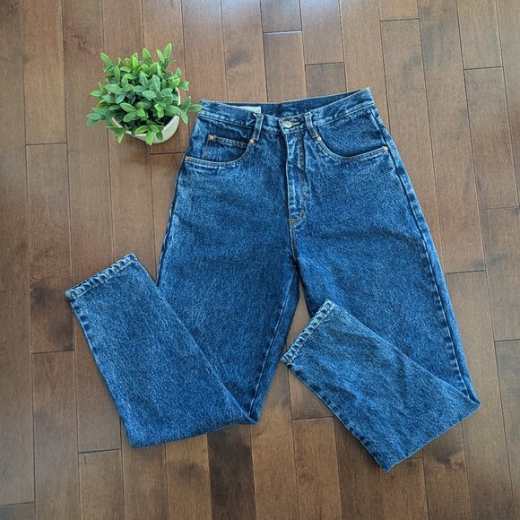 BILL BLASS DARK WASH VINTAGE SAMPLE JEANS - Picture 3 of 3